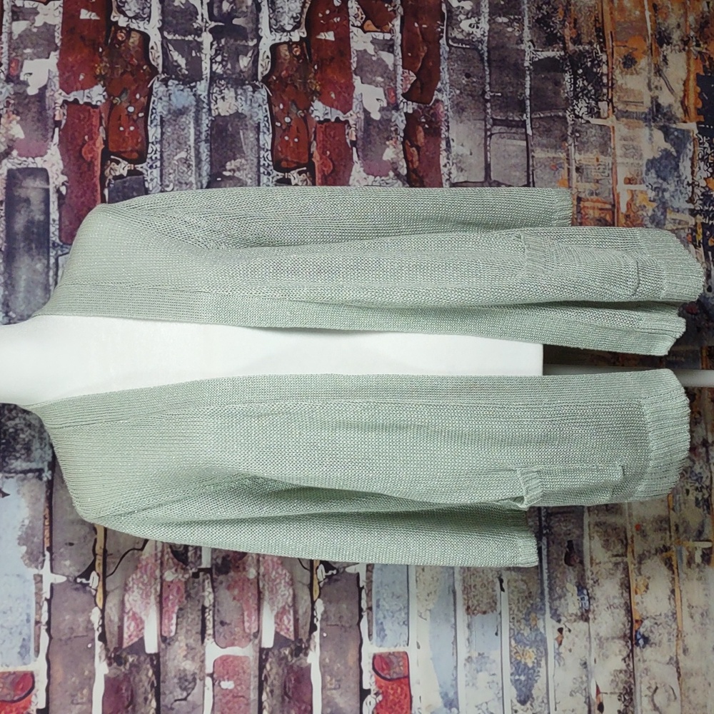 Chico's "Leanna" Lurex Cardigan Sweater